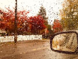 Rainy Car Window photo