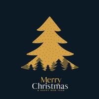 merry christmas flat festival card creative design vector