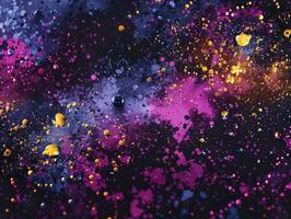 AI generated Vibrant explosion of colorful particles background photo