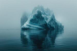 ai generado clima cambio derritiendo glaciares Más rápido profesional fotografía foto