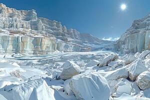 ai generado clima cambio derritiendo glaciares Más rápido profesional fotografía foto