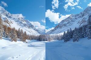 AI generated Climate change melting glaciers faster professional photography photo