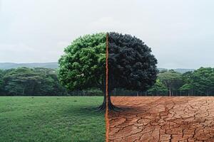 ai generado clima cambio impacto en más y peor ambiente profesional fotografía foto