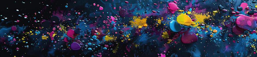 AI generated Vibrant explosion of colorful particles background photo