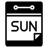 Sunday Icon For web, app, infographic, etc vector