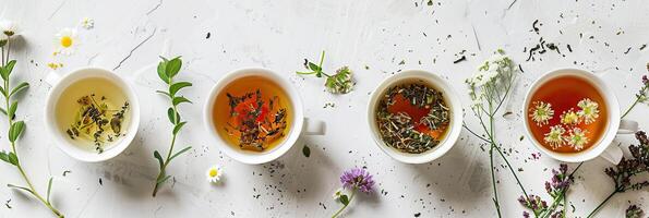 AI generated Relaxing boho style tea photo