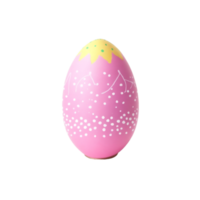 AI generated easter egg graphic in pastel colors on isolated background png