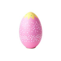 AI generated easter egg graphic in pastel colors on isolated background png