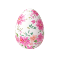 AI generated easter egg graphic in pastel colors on isolated background png