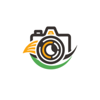 ai généré Facile coloré caméra slr logo png