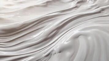 AI generated Liquid wave white abstract background photo