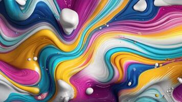 AI generated Liquid colorful abstract background photo