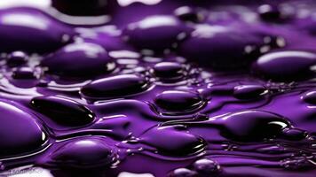 AI generated Liquid purple and black abstract background photo