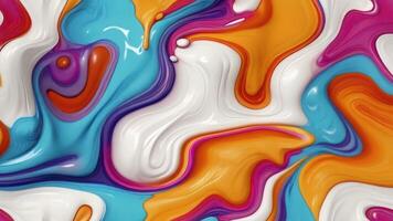 AI generated Liquid colorful abstract background photo