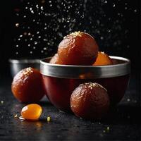 ai generado gulab jamun foto