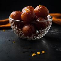 ai generado gulab jamun foto