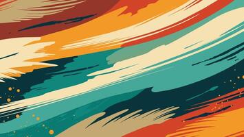 Abstract background with brush strokes in grunge style. Vector illustration.