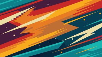 abstract background with stripes and stars. Vector illustration in flat style