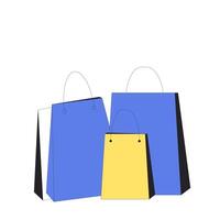 Shopping bags. Purchases. vector