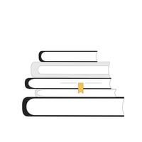 Books. Knowledge, education, learning symbol. Study, research. Vector illustration.