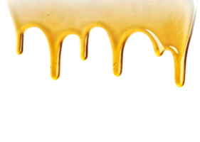 Honey dripping seamlessly repeatable from the top over white with copyspace and text, Organic product from the nature for healthy with traditional style, PNG transparency