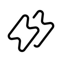 relámpago icono vector símbolo diseño ilustración
