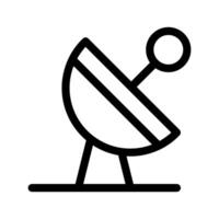 satélite plato icono vector símbolo diseño ilustración