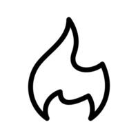 Fire Icon Vector Symbol Design Illustration