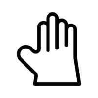 Glove Icon Vector Symbol Design Illustration