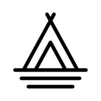 Camping Tent Icon Vector Symbol Design Illustration