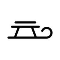 trineo icono vector símbolo diseño ilustración