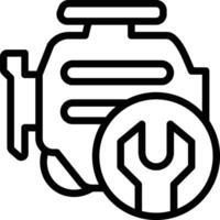 Repair Engine Icon. Engine troubleshooting icon vector