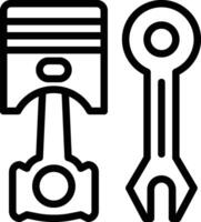 piston service icon. Piston Maintenance Icon vector