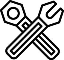 Spanner Icon. Adjustable Spanner Icon vector