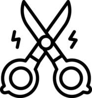 Barber Scissors Icon.  Scissors icon vector