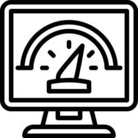 Speedometer Icon. Speed Test Icon vector