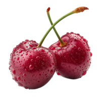 ai généré Frais rouge cerises isolé sur blanc Contexte ou png transparent, ai généré