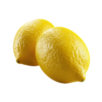 AI generated Fresh Lemons isolated on white background, Healthy organic natural fresh citrus fruit concept, AI generated, PNG transparent