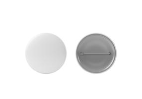 perno distintivo logo modello impostato psd, davanti e indietro png