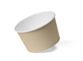 Takeaway food container round box mockup png