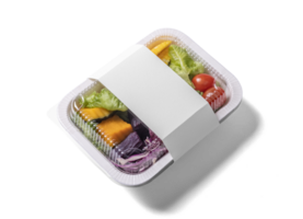 Takeaway food container box mockup png