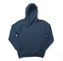 Front view of hoodie mockup template isolated png