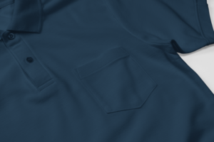 Polo shirt mockup template with pocket png