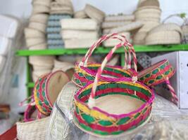 Handmade fruit baskets from rattan are environmentally friendly and help micro businesses photo