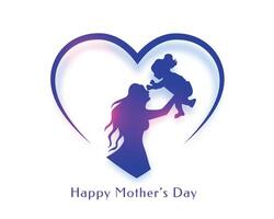 mom and daughter love relation background for mothers day vector