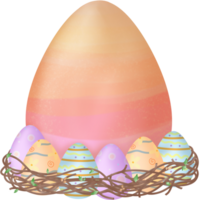 Ostern Hase im ein Korbweide Korb png