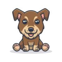 Simple and cute Beagle dog, transparent png