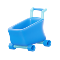 3D Trolley Object Icons. Suitable for mobile apps, webb and more. png