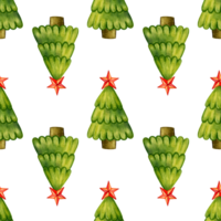 modèle sans couture de noël avec des arbres png