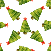 Christmas  seamless pattern with trees png